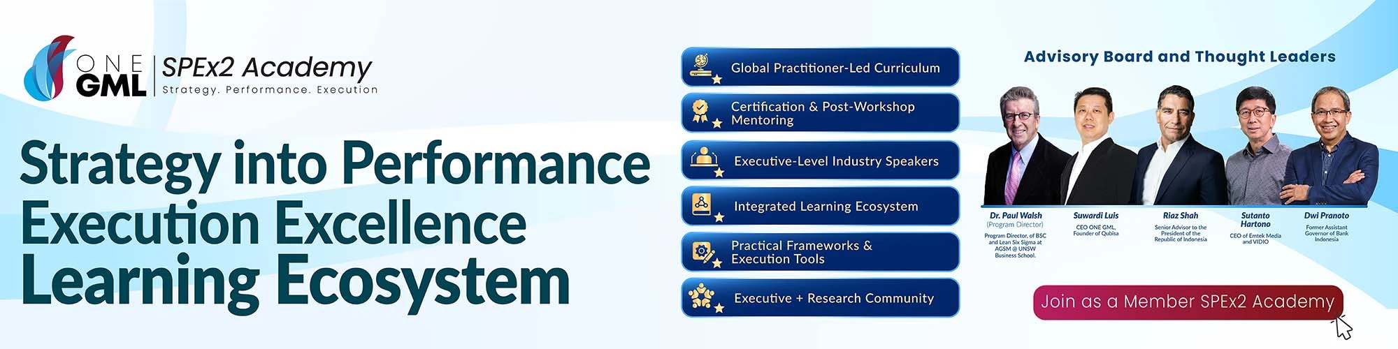 Strategy into Performance Execution Excellence Learning Ecosystem QuBisa